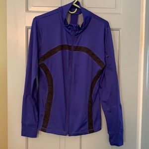Purple/black running jacket